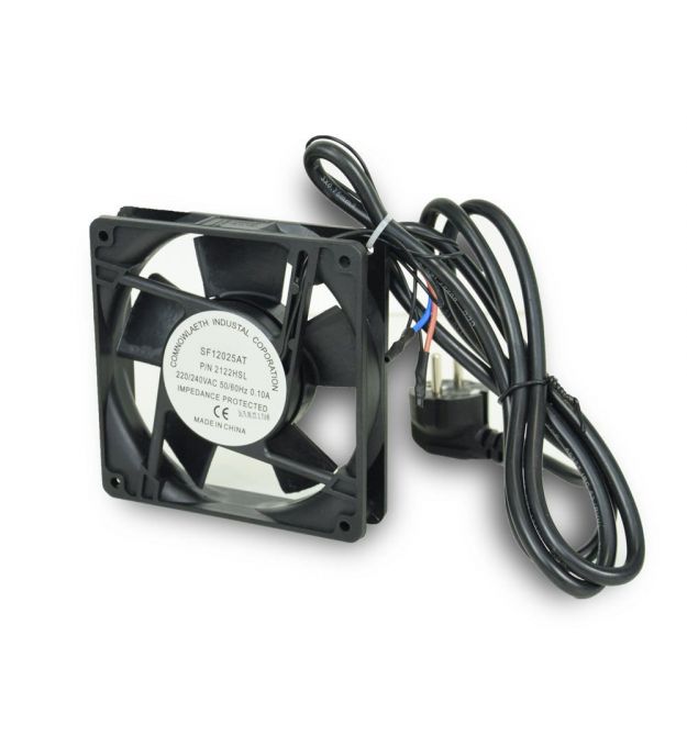 Вентилятор AXON LINK Fan-120-P 120*120, 220В, з кабелем живлення пластиковий