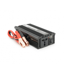Інвертор напруги PI 1500ВА(900Вт), 12 - 220V, approximated, 1 універсальна розетка, клем + крокодили