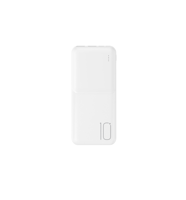 PowerBank XO-PR251 10000mAh Lighted Mobile Power, Input:5V - 2.4A(Type-C,MicroUSB),Output: 5V - 3А(Type-C,2-USB-А), plastic,Whit