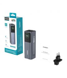 Повербанк 20000mAh Choetech B1012 Grey 100W з EU адаптером QC3.0 PD3.0, вбудований кабель