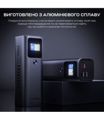 Повербанк 27000mAh Choetech B670 Grey 140W QC3.0 PD3.1 TFT Smart дисплей