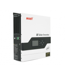 Гібридний інвертор MUST PV18-2012PRO, 2000 Вт - 1600 Вт, 12 В, струм заряду 80 А, Wi-Fi, RS485 - CAN, 170-280 В, MPPT (80 А, 30-