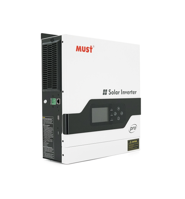 Гібридний інвертор MUST PV18-2012PRO, 2000 Вт - 1600 Вт, 12 В, струм заряду 80 А, Wi-Fi, RS485 - CAN, 170-280 В, MPPT (80 А, 30-