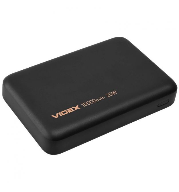 Повербанк VIDEX VPB-331 15W+PD20W Black 10000mAh