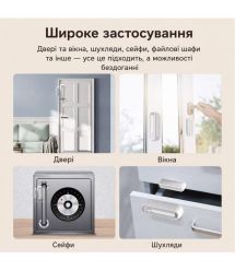 Бездротовий автономний датчик відчинення вікон-дверей з сиреною 90dB з WiFi Trinix TRX-DS03(WiFi) Tuya