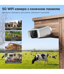 Автономна WiFi 2.4-5GHz IP-відеокамера з сонячною панеллю 5Mp Light Vision VLC-05IB-Solar (T