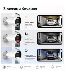 IP-відеокамера з WiFi 8Mp Light Vision VLC-5208WI(ICSee) f-3.6mm, ІЧ+LED-підсвічування, з мікрофоном