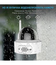 IP-відеокамера з WiFi 8Mp Light Vision VLC-6308DWI(ICSee) f-3.6mm, ІЧ+LED-підсвічування, з мікрофоном
