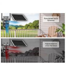 IP PTZ-відеокамера автономна з 4G та сонячною панеллю 3Mp+3Mp Light Vision VLC-9530IG10Z-2