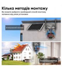 IP PTZ-відеокамера автономна з 4G та сонячною панеллю 3Mp+3Mp Light Vision VLC-9530IG10Z-2