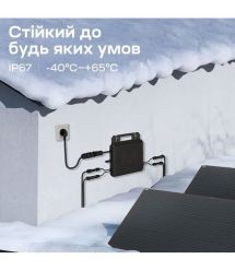 Мікроінвертор для сонячних панелей 1kW Marstek M2-1000 Saturn-M 2 MPPT On-grid