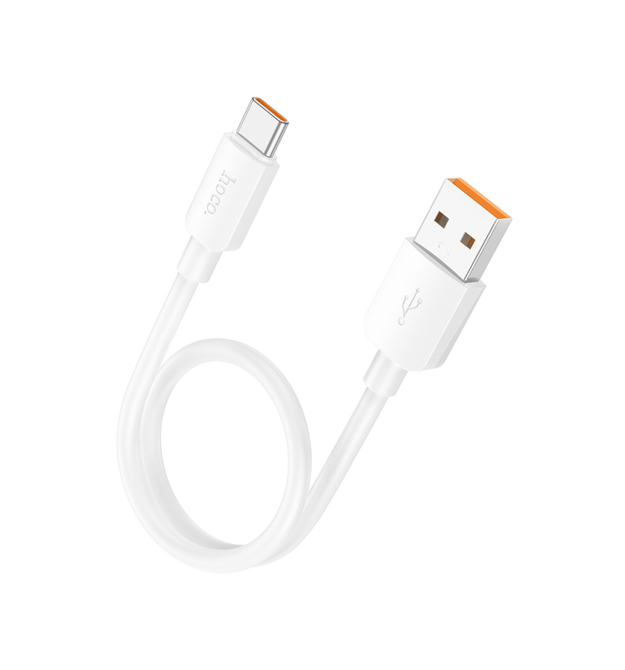 Кабель Hoco X96, USB-Type-C, 100W, White, довжина 0.25м, BOX