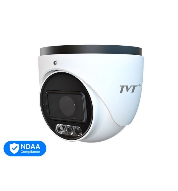 IP-відеокамера 4Mp TVT TD-9545C4-A(PE-AW3) White Full Color f-2.8mm з мікрофоном