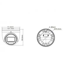 IP-відеокамера 4Mp TVT TD-9545C4-A(PE-AW3) White Full Color f-2.8mm з мікрофоном