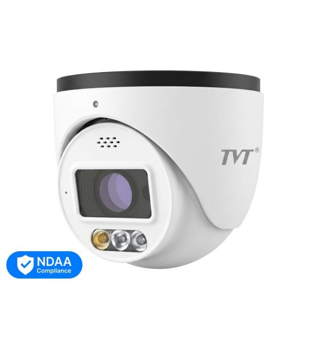 IP-відеокамера 4Mp TVT TD-9545C4-A-PA(PE-AW3) White f-2.8mm, ІЧ+LED-підсвічування, з мікрофоном