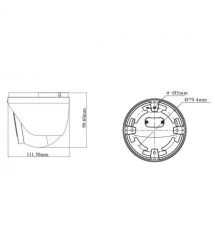 IP-відеокамера 4Mp TVT TD-9545C4-A-PA(PE-AW3) White f-2.8mm, ІЧ+LED-підсвічування, з мікрофоном
