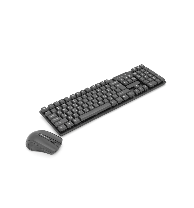 Комплект бездротової Jedel TJ-808 (KB+Mouse), (Eng - Pyc), 2.4G, 78 клавіш, Black, Box
