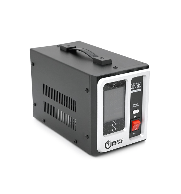 Стабілізатор напруги релейний Europower EQVR-2000VA LCD, 1600W, AC 100V-260V, 50Hz - 60Hz, aluminum, &ample50dB, 680x330x220mm,