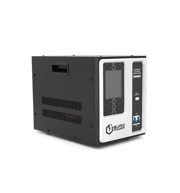 Стабилизатор напряжения релейный Europower EQVR-5000VA LCD, 4000W, AC 100V-260V, 50Hz - 60Hz, aluninum, &ample50dB, 4100x270x330