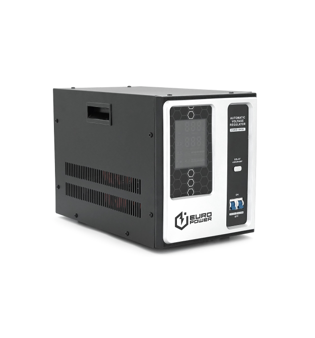 Стабилизатор напряжения релейный Europower EQVR-10КVA LCD, 8000W, AC 100V-260V, 50Hz - 60Hz, aluninum, &ample50dB, 4100x270x330m