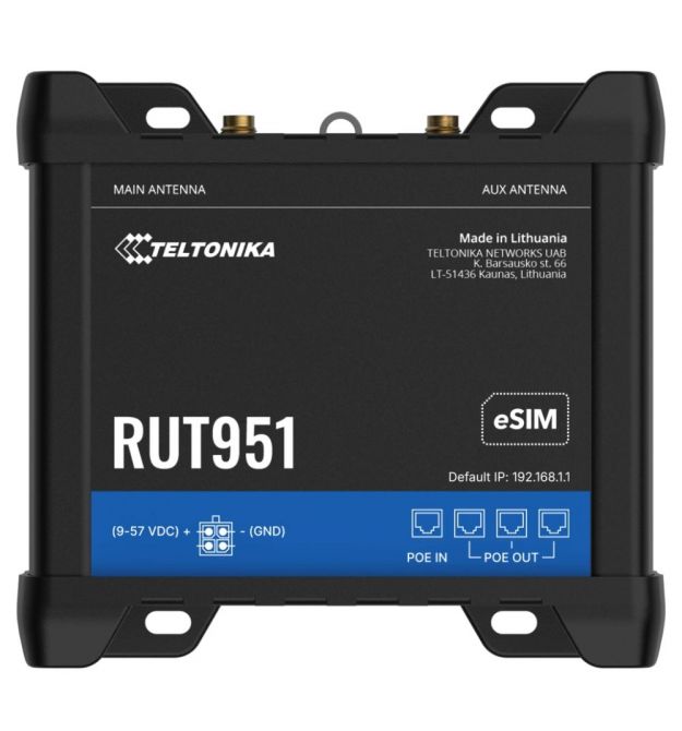 Маршрутизатор Teltonika RUT951 POE+ (RUT951B10J00)