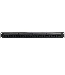 Патч-панель с организатором UTP CAT5e 24 порта 1U 19"