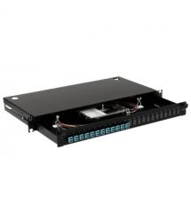 Патч-панель LAN1 з 12xLC Duplex OM3/OM4 24 пигтейл