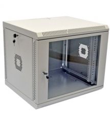 Шкаф 19" 9U 600х350х507 мм акриловое стекло серый