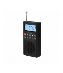 Радіоприймач HOCO HI51, Bluetooth, FM - AM радіо, AUX, корпус пластмас, Black, BOX