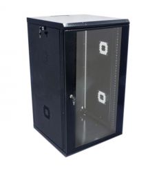 Шкаф 19" 21U 600х600х1040мм акриловое стекло, черная