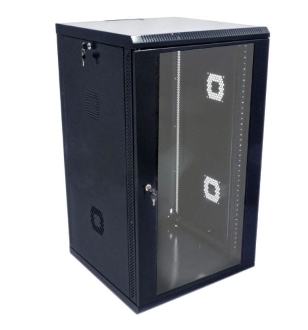 Шкаф 19" 21U 600х600х1040мм акриловое стекло, черная