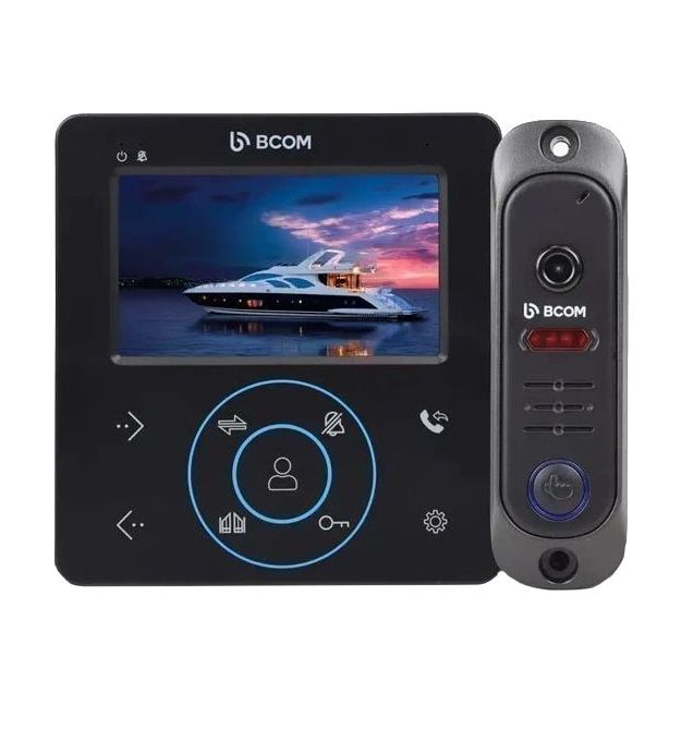 Комплект видеодомофона BCOM BD-480 Black Kit