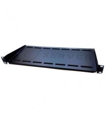 Консольная полка черная EServer 1U 19" 420х200