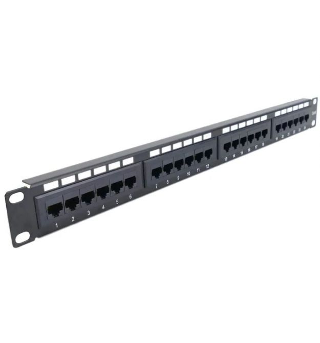 Патч-панель Hypernet PP-KUTP6-24-NM-CM 24 порти 19 "UTP кат. 6