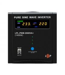 Джерело безперебійного живлення LogicPower LPL-PSW-2000VA+ (1400 Вт) 24 В з правильною синусоїдою