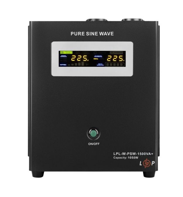 Джерело безперебійного живлення LogicPower LPL-W-PSW-1500VA+ (1050 Вт) 24 В з правильною синусоїдою