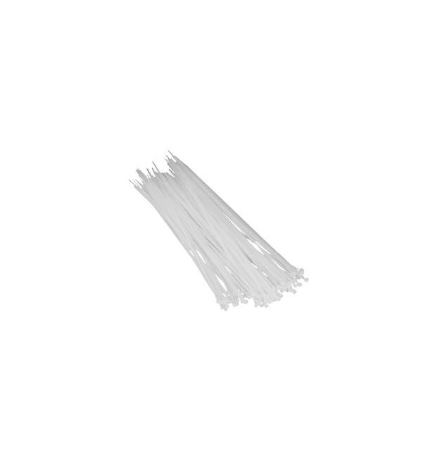 Хомут белый 300 x 4,8 (100шт)