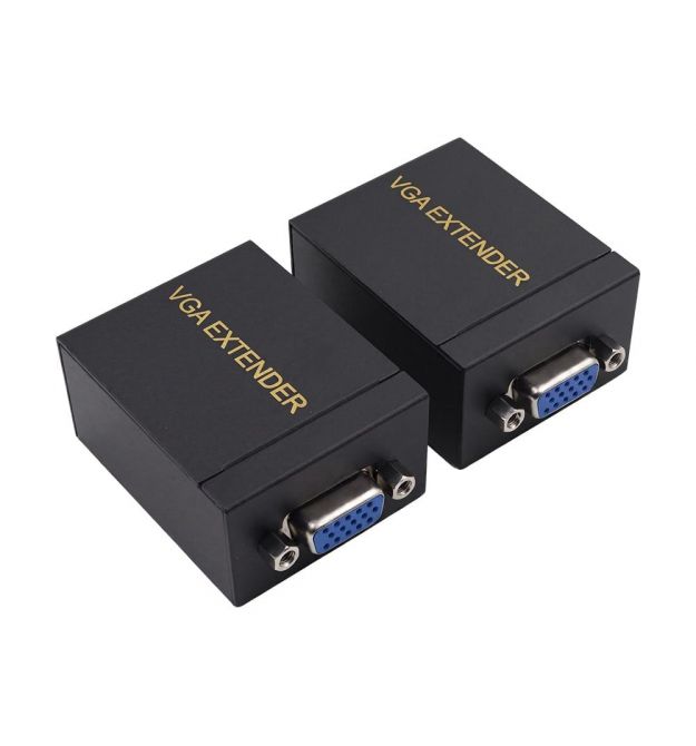 Подовжувач відеосигналу VGA 60m NVC RJ45 to VGA Cat5e Cat6