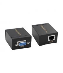 Подовжувач відеосигналу VGA 60m NVC RJ45 to VGA Cat5e Cat6
