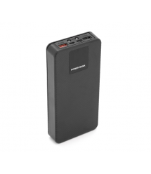 Power bank Voltronic ET6 під 6х18650, Digital display, Output: 22.5W, 4 кабелі (USB, Micro-USB, Type-C, Lightning), PVC, ліхтар,