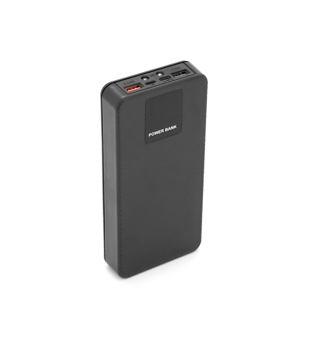 Power bank Voltronic ET6 під 6х18650, Digital display, Output: 22.5W, 4 кабелі (USB, Micro-USB, Type-C, Lightning), PVC, ліхтар,