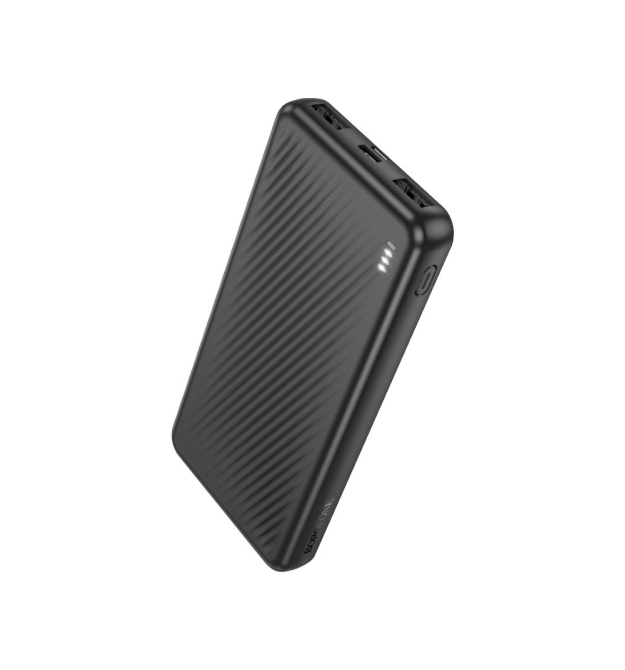 Power bank Borofone BJ55 10000mAh, 22.5W, кабелю USB: Lighting, Type-C, Black, 270g, Box