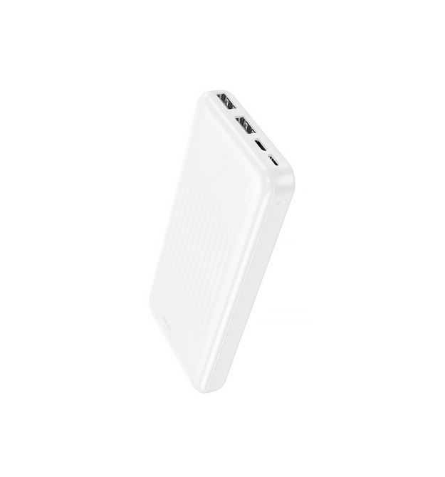 Power bank Borofone BJ78 10000mAh, 22.5W, кабелю USB: Lighting, Type-C, White, 270g, Box