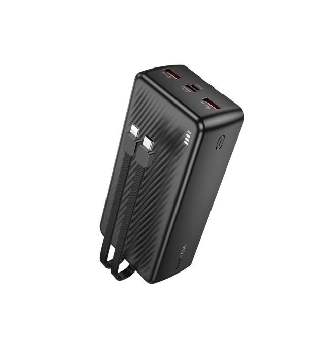 Power bank Borofone BJ57B 30000mAh, 22.5W+PD20W, 2*USB+Type-C, Black, 660g, Box