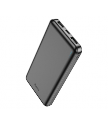 Power Bank HOCO J100 10000mAh, USB+Type-C, 2A, Black, 0.260kg, Box