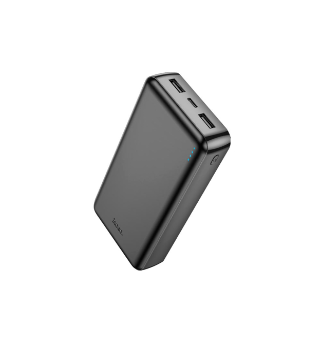 Power Bank HOCO J100A 20000mAh, USB+Type-C, 2A, Black, 0.470kg, Box