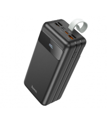 Power Bank HOCO J86B 60000mAh, 4USB+2Type-C+Lighting+micro, 22.5W+PD20W, ліхтарик, Black, 1.33kg