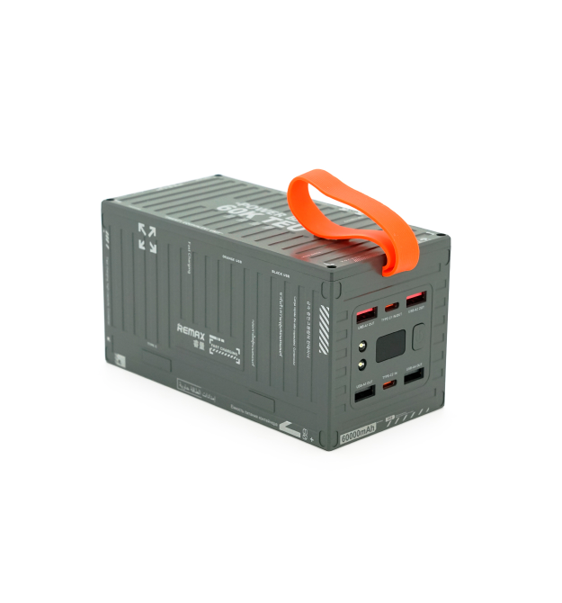 Power Bank Remax RPP-609 60000mAh, PD 20W+QC 22.5W, Gray, 1.275kg