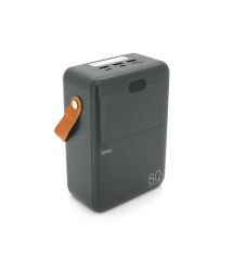 Power Bank Remax RPP-118 80000mAh, 3USB+Type-C, PD+QC 27W+22.5W, Black, 1.7kg