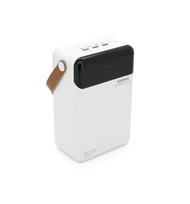Power Bank Remax RPP-566 80000mAh, 3USB+Type-C+Lighting, 20W, Black, 1.74kg